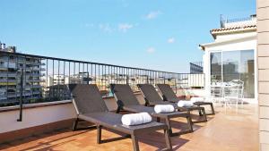 Balkón nebo terasa v ubytování Ferran Pedralbes Penthouse