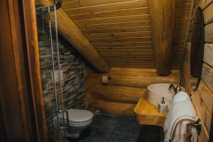 Koupelna v ubytování Prosilva House