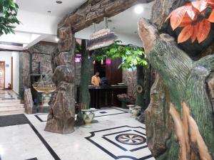 Ο χώρος του λόμπι ή της ρεσεψιόν στο ليالي السامر للشقق المخدومة