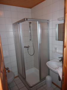 Koupelna v ubytování Zum Kaiserwirt
