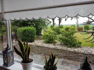 ventana con vistas al jardín en Wilhelminahoeve, en Tiendeveen