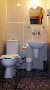 a bathroom with a toilet and a sink at Angels Inn Marmaris in Marmaris