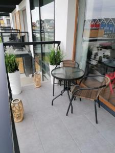 Balkon lub taras w obiekcie Blue Zet Apartament