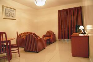 Ein Sitzbereich in der Unterkunft Basma Residence Hotel Apartments