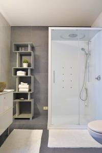 Koupelna v ubytování Hotel Adoma