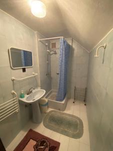 Kúpeľňa v ubytovaní Gyöngyvirág Apartman Lenti