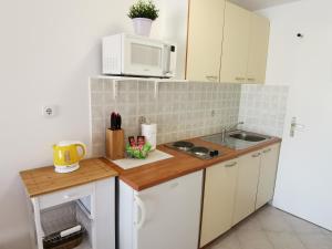 Kuchyň nebo kuchyňský kout v ubytování Apartments Marija