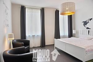 Postel nebo postele na pokoji v ubytování The modern apartment
