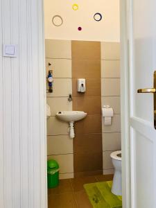 Koupelna v ubytování Kálvária Apartman Szeged