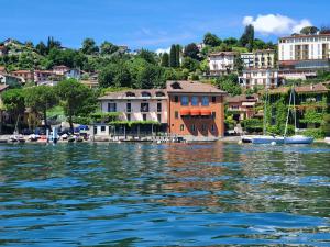 a view of a city from the water at BELLAGIO LAKESIDE APARTMENT in Bellagio