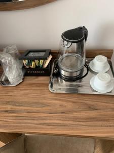 a blender sitting on top of a table at Summer Villa in Vama Veche