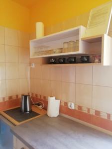 A kitchen or kitchenette at Apartament Biała Mewa