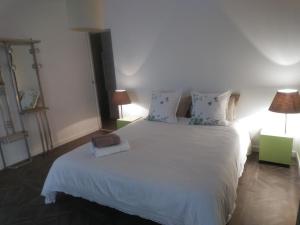 Postel nebo postele na pokoji v ubytování PAS à PAS CHAMBRE D'HOTES + 30 fotografií