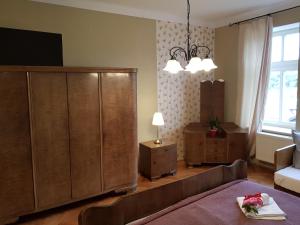 Posteľ alebo postele v izbe v ubytovaní Vila Janáčkova - 1st republic villa
