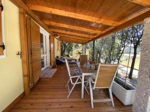 Balkón nebo terasa v ubytování Campsite Piccolo