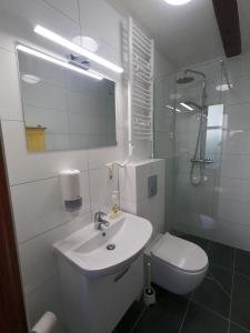 Koupelna v ubytování Ranargata Apartment