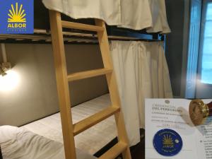 Krevet ili kreveti na sprat u jedinici u okviru objekta Albergue Albor