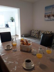 Možnosti snídaně pro hosty v ubytování Apartments Gracia & Toni