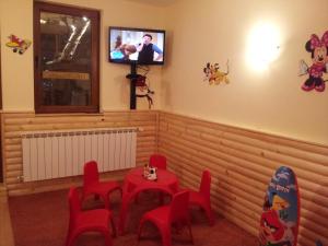 A television and/or entertainment centre at The Castle Complex