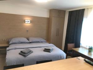 Postel nebo postele na pokoji v ubytování Penzion Hornička