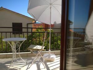 Balkón alebo terasa v ubytovaní North Adriatic View Apartment