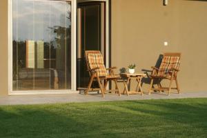 Patio nebo venkovní prostory v ubytování Apartmány Kvetná