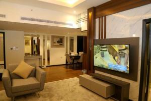 TV tai viihdekeskus majoituspaikassa Assalam Palace
