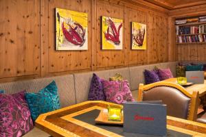 Posezení v ubytování Boutiquehotel Grandau