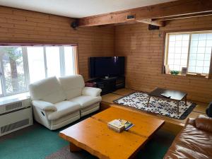 TV a/nebo společenská místnost v ubytování Guest House Wind Inn Hakuba
