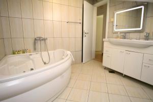 Koupelna v ubytování Lux Pržno View Penthouse + 30 fotografií