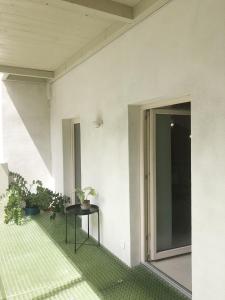 Balkón nebo terasa v ubytování Gemütliche Wohnung im Herzen von Linz
