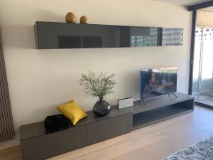 
A television and/or entertainment center at Studio Thib & Lou
