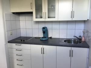 Kuchyň nebo kuchyňský kout v ubytování De achtertuin