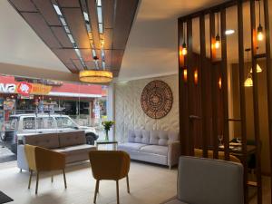 Posezení v ubytování Hotel Makroz