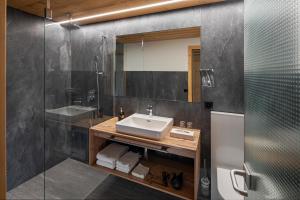 Koupelna v ubytování Hotel Matterhornblick