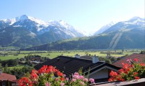 a view of a valley with mountains in the background at Appartement Perfeller in Piesendorf
