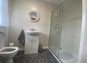 Koupelna v ubytování Lakeview Lodge