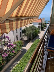 Balkón nebo terasa v ubytování Rozita Seaside Relax Apartments
