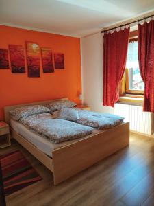 Ένα ή περισσότερα κρεβάτια σε δωμάτιο στο Sky Moda Appartamento