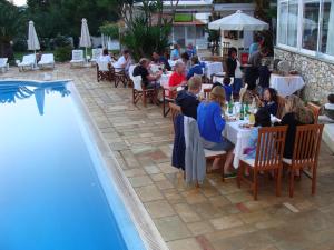 Restaurant o un lloc per menjar a Villa Christina Skiathos