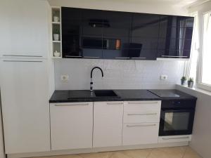 Kuchyň nebo kuchyňský kout v ubytování Apartment Leone Umag