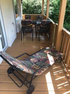 Balkón alebo terasa v ubytovaní Katarina's cozy bungalov