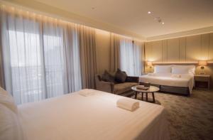 Katil atau katil-katil dalam bilik di Hotel Valletta
