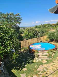 una piscina en el patio de una casa en Affittacamere da Zia Michelina, en Pontedera