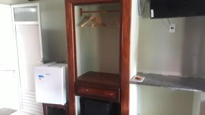 Dapur atau dapur kecil di Pousada Aruanã