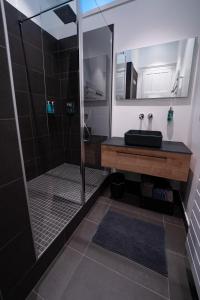 Ett badrum på Centre ville - Appartement 3 chambres & Terrasse - La Clé des Sacres