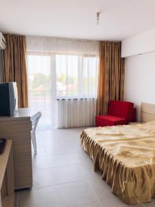 Giường trong phòng chung tại Villa Anastasia