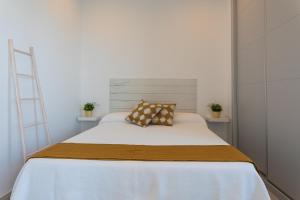 Posteľ alebo postele v izbe v ubytovaní Mar Infinito. Apartment with dream views