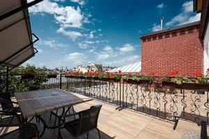 Balkón nebo terasa v ubytování Hotel Jan