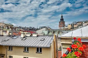 Nespecifikovaný výhled na destinaci Krakov nebo výhled na město při pohledu z hotelu